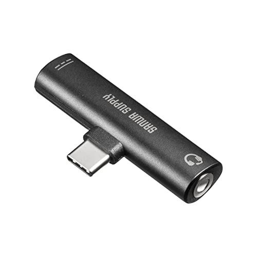 ブラック/-/MM-ADUSBTC2・パッケージ個数:1・スマートフォンやタブレットのUSB Type-Cポートに3.5mmプラグ仕様のイヤホンやヘッドセットが接続できる変換アダプタです。・両端に充電用USB Type-Cポートと音楽再生用3.5mmジャックを搭載し、本体を充電しながら音楽鑑賞や通話が可能です。・USB PD対応の充電器を使用すれば、最大60Wの急速充電が可能です。（機器本体もUSB PD充電対応の場合）・最大24bit/96KHzに対応したDAC搭載で音楽や映画を高音質で楽しめます。●スマートフォンやタブレットのUSB Type-Cポートに3.5mmプラグ仕様のイヤホンやヘッドセットが接続できる変換アダプタです。 ●両端に充電用USB Type-Cポートと音楽再生用3.5mmジャックを搭載し、本体を充電しながら音楽鑑賞や通話が可能です。 ●USB PD対応の充電器を使用すれば、最大60Wの急速充電が可能です。(機器本体もUSB PD充電対応の場合) ●最大24bit/96KHzに対応したDAC搭載で音楽や映画を高音質で楽しめます。 ■プラグ形状:USB Type-C 本体側/直径3.5mm4極ミニ(メス)、USB Type-C(メス、充電用) ■サイズ:約W49×D9×H13mm ■重量:約8g