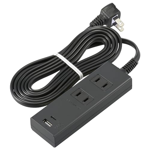 ブラック/2m/HS-TU22PD23-K・Color:ブラックSize:2m・パッケージ個数:1・【 特 長 】　◆USB Type-CはPD（Power Delivery）対応、最大18Wで急速充電　◆USB差込口はType-C×1、Type-A×1　◆TypeA+TypeC両方使用時、合計3.4A出力　◆AC差込口は2口、出力合計1400Wまで　◆コンセント周りは熱に強いPBT樹脂使用　◆導線の二重被ふくコードでコードの強化を向上　◆Lプラグ（耐トラッキング絶縁カバー付）で壁に沿ってすっきり配線　◆本体カラーはブラック・【 仕 様 】　◆定格入力：AC100V 46VA 50-60Hz　◆定格出力：・ Type-A+Type-C両方使用時…DC5V 合計3.4A・ Type-A（QC）単独使用時…DC5V/3A、9V/2A、12V/1.5A・ Type-C（PD）単独使用時…DC5V/3A、9V/2A、12V/1.5A・ AC（2個口）出力…合計1400Wまで・◆プラグ形状：Lプラグ　◆コード長：2m【 特 長 】 ● USB Type-CはPD（Power Delivery）対応、最大18Wで急速充電 ● USB差込口はType-C×1、Type-A×1 ● TypeA+TypeC両方使用時、合計3.4A出力 ● AC差込口は2口、出力合計1400Wまで ● コンセント周りは熱に強いPBT樹脂使用 ● 導線の二重被ふくコードでコードの強化を向上 ● Lプラグ（耐トラッキング絶縁カバー付）で壁に沿ってすっきり配線 ● 本体カラーはブラック 【 仕 様 】 ■ 定格入力：AC100V 46VA 50-60Hz ■ 定格出力： ・ Type-A+Type-C両方使用時…DC5V 合計3.4A ・ Type-A（QC）単独使用時…DC5V/3A、9V/2A、12V/1.5A ・ Type-C（PD）単独使用時…DC5V/3A、9V/2A、12V/1.5A ・ AC（2個口）出力…合計1400Wまで ■ プラグ形状：Lプラグ ■ コード長：2m