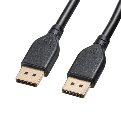 DP80ブラック/2m/KC-DP8020・Size:2mStyle:DP80・パッケージ個数:1・DisplayPortに対応したパソコンとディスプレイとを接続するDisplayPortケーブルです。・DisplayPort規格ver.2.1対応です。UHBR20・UHBR13.5・UHBR10対応により総帯域幅最大80Gbps・54Gbps・40Gbpsをサポートしています。高解像度・高リフレッシュレートの画像表示が可能です。※画面表示の仕様によっては、ディスプレイストリーム圧縮（DSC）が必要です。※DisplayPort ver.2.0/1.4/1.3/1.2の環境でも使用することができます。・フレーム毎に明暗を動的に変えることが可能で、暗い映像はより暗く、明るい映像はより明るく表現できるようになりました。・DSC（ディスプレイストリーム圧縮）技術に対応しています。・抜け止めラッチ（コネクタシェル表面の二つの金属フックによるロック機構）がないコネクタを採用しています。手が入りにくい場所でもコネクタが抜きやすい構造です。●DisplayPortに対応したパソコンとディスプレイとを接続するDisplayPortケーブルです。 ●DisplayPort規格ver.2.1対応です。UHBR20・UHBR13.5・UHBR10対応により総帯域幅最大80Gbps・54Gbps・40Gbpsをサポートしています。 高解像度・高リフレッシュレートの画像表示が可能です。 ※画面表示の仕様によっては、ディスプレイストリーム圧縮（DSC）が必要です。 ※DisplayPort ver.2.0/1.4/1.3/1.2の環境でも使用することができます。 ●フレーム毎に明暗を動的に変えることが可能で、暗い映像はより暗く、明るい映像はより明るく表現できるようになりました。 ●DSC（ディスプレイストリーム圧縮）技術に対応しています。 ●抜け止めラッチ（コネクタシェル表面の二つの金属フックによるロック機構）がないコネクタを採用しています。手が入りにくい場所でもコネクタが抜きやすい構造です。 ●1本のケーブルで画像＋音声の伝送が可能です。最大32チャンネル、1536 kHz/24bit までのオーディオストリームに対応しています。 ※音声信号の入出力は機器のオプション機能になっていますので、対応した機器同士が必要です。 ●複数のディスプレイを数珠つなぎにしたり、ハブ経由で接続したり、簡単にマルチディスプレイ環境を構築できます。 ●コンテンツ不正コピーを防止するHDCP2.3/1.4に対応しています。 ●ケーブルの中心から四重のシールド処理を施し、ノイズから大切なデータを守ります。 ●信号線には、芯線を2本ずつよりあわせたノイズに強いツイストペア線を使用しています。 ●サビにも強く、経年変化による信号劣化の心配が少ない金メッキ処理のコネクタシェルとピン（コンタクト）を使用しています。 ■ケーブル長：2m（コネクタの先端から先端まで） ■ケーブル外径：6.5mm ■コネクタ形状：DisplayPort コネクタオス - DisplayPort コネクタオス 抜け止めフックなし ■規格：Displayport ver.2.1　DP80 VESA認証取得（ver.2.0/1.4/1.3/1.2にも対応） ■重量：約135g ■カラー：ブラック