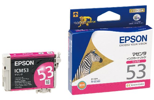 エプソン 純正 インクカートリッジ シマウマ ICM53 マゼンタ svalue-10036186 SELECTVALUE楽天市場店 パッケージ画像