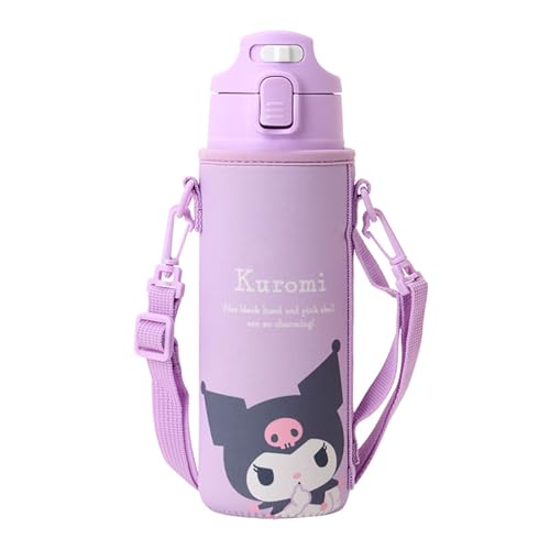 カバー付きステンボトルキッズ カバー付きステンレスボトル (クロミ)/470 ml/091057・Color:キッズ カバー付きステンレスボトル (クロミ)・本体サイズ：約幅7.5×奥行7×高さ23cmショルダー紐の長さ:約55-106cm容量:470ml。主な材料・原料：内びん、胴部（アクリル樹脂塗装）、口がね:ステンレス銅。キャップ、フタ:ポリプロピレン。パッキン、底板:シリコーンゴム・ステンレス真空2重構造で、いつでも冷たい飲み物を適温で楽しめる 。直飲みタイプ（保冷専用）。誤作動でキャップの開閉を防ぐロック機能付き。氷も入れられる口径。・パッキンは取り外し可能でお手入れ簡単。取り外し可能なショルダー紐が付いたカバー付き。名前スペース付き。食器洗浄機・食器乾燥機使用不可。水筒型番:KBTA471。・(C) 2024 SANRIO CO. LTD.商品紹介 園生活や学校生活に役立つ、入園入学・通園通学グッズ。ワンタッチオープンで飲めて便利な直飲みタイプ。カバーを取り外しできるからお手入れ楽ちん。 安全警告 特になし