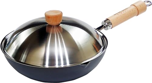 リバーライト 鉄 炒め鍋 フライパンセット 極 ジャパン 28cm 蓋付 IH対応 日本製 中華鍋 送料無料