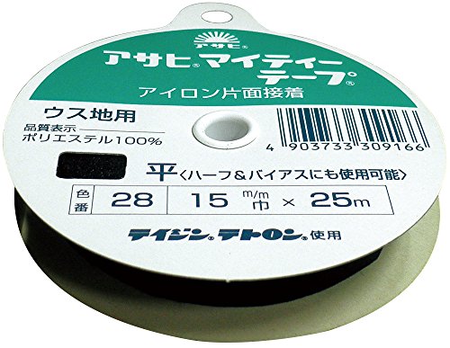 ブラック/幅15mm/-・Size:幅15mmColor:ブラック・パッケージ個数:1・品番:-・仕様:アイロン片面接着テープ・サイズ:15mm幅 25m巻・色・柄:黒・素材:ポリエステル100%薄手生地に最適な伸び止めテープです。 接着芯をテープ状に加工したもので、伸び止めに使用します。 接着後の仕上がりがソフトなので、生地の風合いを損ないません。 日常のお洗濯はもちろん、ドライクリーニグもOK。 肩・ポケット口・スカートのあき・襟ぐりなど、伸縮性があるので貼る場所を問わずにお使いいただけます。 注意 使用する生地で接着テストを行ってから使用してください。 接着状態をチェックする場合は、充分冷却してから行ってください。 生地の表面に特殊加工をしたものは接着できない場合があります。 品番:- 仕様:アイロン片面接着テープ サイズ:15mm幅 25m巻 色・柄:黒 素材:ポリエステル100% 接着温度:140~150℃ 圧着時間:スチーム5~7秒、ドライ7~10秒 (.co.jpより)