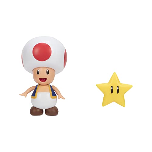 FCP-005 キノピオ スーパースター付きホワイト/パッケージH約23cm/FCP-005・Style:FCP-005 キノピオ スーパースター付き・「スーパーマリオ フィギュアコレクション プラス」は可動部が多く、さまざまなポージングができる高さ約10cmのアクションフィギュア！さらに各フィギュアにはおなじみのアイテムも付属しており、フィギュアや他ラインナップの商品と組み合わせてより楽しむことができます。【FCP-005　キノピオ】はスター付き。頭、腕が可動します。・(C) Nintendo「スーパーマリオ フィギュアコレクション プラス」は可動部が多く、さまざまなポージングができる高さ約10cmのアクションフィギュア！さらに各フィギュアにはおなじみのアイテムも付属しており、フィギュアや他ラインナップの商品と組み合わせてより楽しむことができます。【FCP-005　キノピオ】はスター付き。頭、腕が可動します。