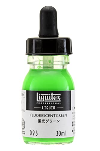 095蛍光グリーン/30ml/15701095・Color:095蛍光グリーンSize:30ml・液状アクリル絵具・水で薄めずそのまま使えるタイプ・容量：30ml・用途：コミック、ネイルアート、絵手紙、ファブリックペイント、エアブラシ、カリグラフィー、ステンシル、ポーリングアート、フルイドアート・完全乾燥：約78時間アクリル絵具水で薄めずそのまま使えるタイプ液状だから、すぐに描ける! 液状だから混色しやすい! 液状だから、いつでも同じ濃度! 水彩表現にも最適な液状アクリル絵具! ぼかし、にじみ技法が簡単にできます。ボトルから出してすぐに濡れるやわらかさです。顔料濃度が高いままに、いつでも水で溶いたような状態。簡単、きれいに平滑な平塗りができます。細かい描きこみがしやすいので、細密描写もラクにできます。液状なので、絵具を水で薄めて使う技法に最適。コミックに、ネイルアートに絵手紙にも便利。その他、ファブリックペイントやエアブラシ、カリグラフィー、ステンシル、ポーリングアート、フルイドアートなど。