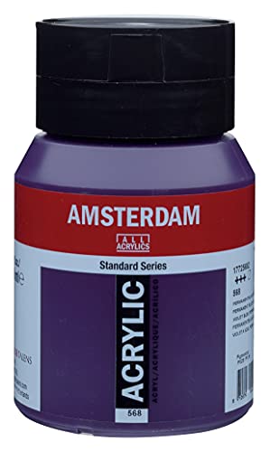 パーマネントブルーバイオレット パープル/500ml/T1772-568-2・Color:パーマネントブルーバイオレット パープル・パッケージ個数:1・サイズ:135×85×85・【特長1】水で薄めることができ、乾くと耐水性になります。短い時間(1~2時間)で乾燥し柔軟性のる丈夫な塗膜を作ります。・【特長2】接着力が強く、多様な素材に彩色できます。(ガラス、陶器、ナイロン、ポリエチレン、ポリプロピレン、軟質塩ビなど一部の素材は除く)・【特長3】色数が豊富で油絵具にはない、鮮やかな色や蛍光色などもあります。・【特長4】耐酸性、耐アルカリ性、耐光性に優れ、変色・変質を起こしにくい絵具です。ロイヤルターレンスの大作用絵具ブランド、アムステルダム。 プロ作家からアマチュア画家まで大作を制作するにふさわしい大容量絵具。 確立された品質とリーズナブルな価格で大作制作をサポートする。 基本73色に特別色17色を加え、配色バランスが良く混色もし易く、多彩な表現が可能。 (.co.jpより)