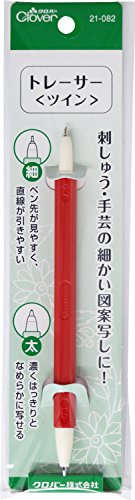 単品レッド/-/21082・Style:単品・パッケージ個数:1・対象性別 :男女共用・パッケージ重量: 0.01 kg・素材: 金属・対象年齢: 成年商品紹介 【トレーサーツイン】 細も太も、金属製になりました。チャコピー (手芸用複写紙) を使った図案写しに最適です! 図案や複写紙を破りにくく、なめらかに写せるボールチップタイプ。 転がりにくく、持ちやすい六角軸。 太:ペン先1.0mm 濃くはっきりとなめらかに写せる。 細:ペン先0.7mm ペン先が見やすく直線が引きやすい。 (.co.jpより) 安全警告 手芸用品になります。ご利用前にパッケージに記載されています使い方・注意事項をご確認ください。