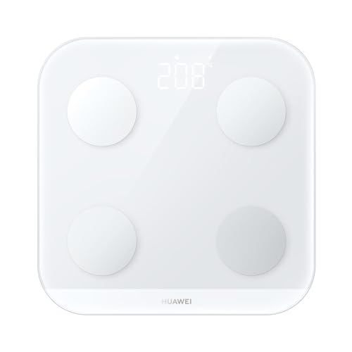 Scale 3ホワイト/-/Scale 3・Style:Scale 3・パッケージ個数:1・【12項目測定】:12種類(体重/BMI/体脂肪率/除脂肪体重/骨格筋量/体内水分率/タンパク質/骨塩量/内臓脂肪/基礎代謝量/身体年齢/体格) の身体指標を計測可能・【100gから測定可能※1】:最小測定重量100g、測定表示単位100g（体重計を起動するには5以上が必要です。起動後100gから測定可能）・【専用アプリ対応】:「HUAWEI Health」アプリとBluetooth接続し、週、月、年単位で体重、体脂肪率、骨格筋量の変動推移をグラフで確認可能・【安定＆堅牢】:表面は280mm×280mm※2の強化ガラス、底部はABS材質を採用し、多数の転落試験を通過した堅牢性を備えた耐衝撃構造す。体重体組成計の表面と一体化した、数字表示が分かり易く美しいLEDディスプレイ・【ゲストモード搭載】:「HUAWEI Health」アプリを開いて、ゲストモードを起動し、ゲスト情報を入力し測定可能、測定データは登録済みユーザーのアプリからゲストへ共有可能■メーカーサポートについて(必ずご確認ください) 販売・発送元が.co.jpとなっているカートから購入した商品が対象となります。本製品には製品書は同梱しておりません。製品購入時のより発行された納品書は必ず大事に保管し、修理ご依頼の際にご提示ください。 HUAWEI Scale 3 Bluetooth Editionは12項目の身体指標を計測可能です。(体重以外は目安です。)また、専用アプリ「HUAWEI Health」と接続することによって、グラフで週、月、年単位で体重、体脂肪率、骨格筋量の変動推移を確認でき、様々なダイエットや健康に関する記事も閲覧できます。 ■製品について Huaweiは、本製品の端末本体についてはお客様の購入日から1年間、付属の充電器については6ヶ月間、USBケーブルについては3ヶ月間します。 ファーウェイカスタマーセンターメーカーサポート窓口は、以下となります。 ファーウェイカスタマーサービス Support.jp@huawei.com ※1. 100gから測定可能ですが、本製品は一般用体重計です。乳幼児用体重計ではありません。 ※2. ファーウェイラボのテスト結果に基づきます。