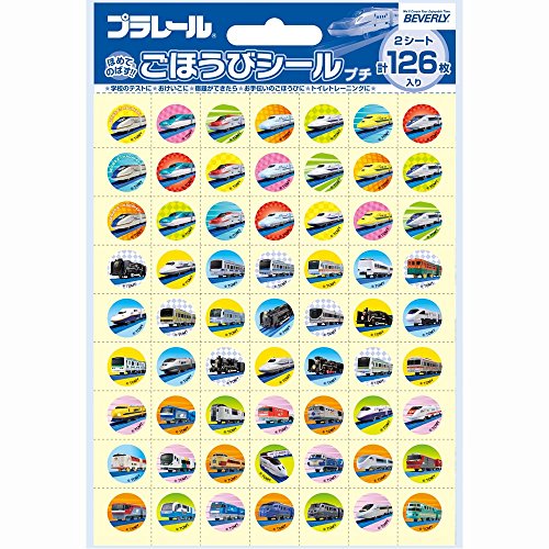 プチプラレール 2/10セット/SL-156A・Size:10セットStyle:プチ・パッケージ個数:1・『プラレール』の、ボリューム満点でたっぷり使えるごほうびシール。・こどもの宿題や歯磨きなどの習慣づけにピッタリ。シールを貼れるごほうびシート付。・【シールサイズ】直径13mm 【入数】126枚×10セット・【素材】紙、PP 【生産国】日本・TOMY 「プラレール」は株式会社タカラトミーの登録商標です。【習慣づけにピッタリ! ボリュームたっぷりのシールセット】 かっこいい『プラレール』の電車をいっぱい使ったごほうびシールです。 ボリューム満点でたっぷり使えます。 『プラレール』のかっこいい電車が頑張りをほめてくれます。 学校、幼稚園や塾・おけいこの先生、お子様がいらっしゃる方にオススメ。 こどもの歯磨きやトイレの習慣づけ、テストや宿題などにピッタリです。 お手ごろなサイズのシールで、手帳やカレンダーの目印など、お子様だけでなく大人の方もお使いいただけます。 ビバリーの「ごほうびシール」は、絵柄の種類も豊富。人気キャラクターのシールが揃っています。 サイズはコメントつきの21.5mmと、プチサイズの13mmの2種類です。 シールを貼れるごほうびシート付き!宿題、はみがき、トイレトレーニング、お着替えetc... 子供をほめて伸ばしましょう! ・シール直径13mm ・1セット126枚入り×10セット 商品名:ビバリー プラレール シール ごほうびシール プチ2 126枚入×10セット SL-156A