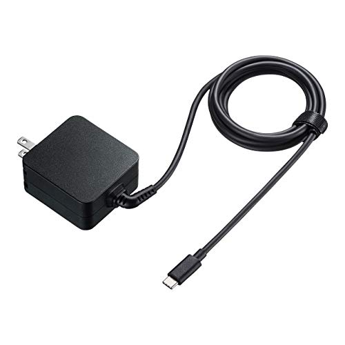ブラック/-/ACA-PD76BK・パッケージ個数:1・USB Power Delivery規格による充電に対応したUSB Type-Cケーブル一体型のACアダプタです。・最大65WまでのUSB PD規格による充電に対応し、Type-Cポートを搭載したノートパソコンからタブレット、スマートフォンまで1台で充電可能です。・USB Type-CケーブルとAC充電器の一体型タイプで、別途充電ケーブルを用意する必要がありません。・L字型のコードブッシュで本体からケーブルの飛び出しを抑え、コンパクトに持ち運びできます。・USB PD規格による充電は機器を接続するだけで接続機器の仕様に合わせて出力電圧を自動で切り替えるため、機器に合わせた最適な出力で充電します。【特長】 ●USB Power Delivery規格による充電に対応したUSB Type-Cケーブル一体型のACアダプタです。 ●最大65WまでのUSB PD規格による充電に対応し、Type-Cポートを搭載したノートパソコンからタブレット、スマートフォンまで1台で充電可能です。 ●USB Type-CケーブルとAC充電器の一体型タイプで、別途充電ケーブルを用意する必要がありません。 ●L字型のコードブッシュで本体からケーブルの飛び出しを抑え、コンパクトに持ち運びできます。 ●USB PD規格による充電は機器を接続するだけで接続機器の仕様に合わせて出力電圧を自動で切り替えるため、機器に合わせた最適な出力で充電します。 ●USB Type-Cコネクタは表、裏に関係なく両面で挿すことができます。 ●プラグは折りたたんで収納することができるのでコンパクトに持ち運べます。 ●電気用品安全法（PSE）技術基準適合品です。 【仕様】 ＜仕様＞ ■定格入力：AC100〜240V 50/60Hz ■定格出力：DC5V/3A、DC9V/3A、DC15V/3A、DC20V/3.25A（最大65W） ■ケーブル長：約1.8m ■サイズ：W58×D28×H55mm（突起部除く） ■重量：約200g