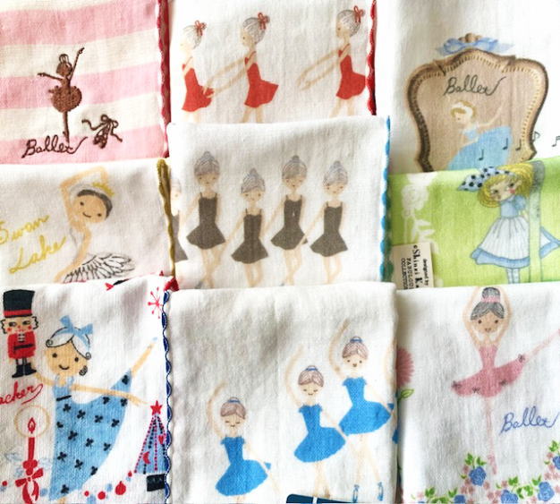 バレエ タオルチーフ♪ バリエーション 23×23センチのミニタオル 毎日使いたい♪ ギフト にも おすすめ ♪(Shinzi Katoh)】レッスン お稽古 ...