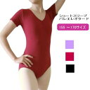 ジュニア 大人 バレエレオタード【●送料無料】【ショートスリーブレオタード】 レッスン 大きい サイズ XL 170 バレエ用品 お稽古 ダンス おしゃれ かわいい 大きめシンプル レッスン (TR-022_so)