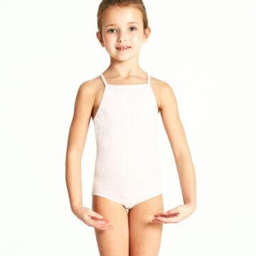 バレエ レオタード CAPEZIO レーシーパターンレオタード 子供ジュニア 地柄 レッスン バレエ用品 キッズ ホワイト ピンク かわいい 人気 バレエ用品 スワローシー ballet swallowsea (CA-042)