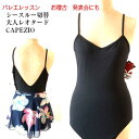 バレエレオタード 大人【CAPEZIO　シースルー切替キャミソール】 大人 おおきい XL 170サイズ レッスン 【送料無料】 バレエ用品 お稽古 ダンス おしゃれ シンプル （CA-078)