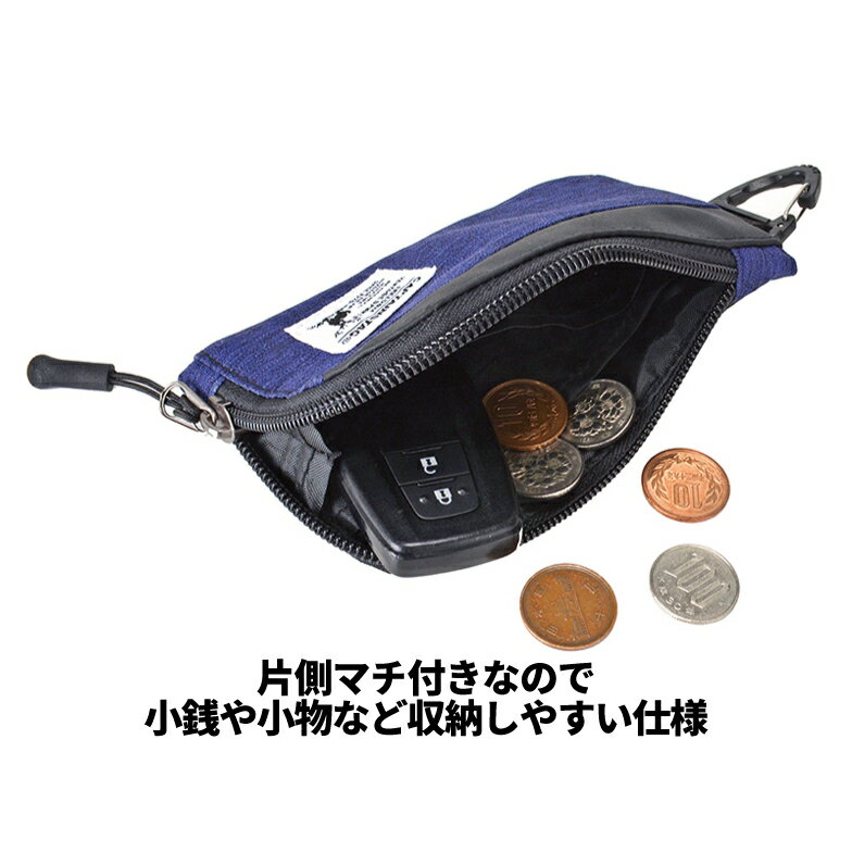 財布 子供 男の子 ジュニア キッズ 小銭入れ 小学生 中学生 ネックストラップ ひも 付き 軽い コンパクト 1269 ギフト プレゼント 小物入れ キャプテンスタッグ CAPTAIN STAG 軽量 ミニポーチ 小物入れ ひも付き ネックストラップ