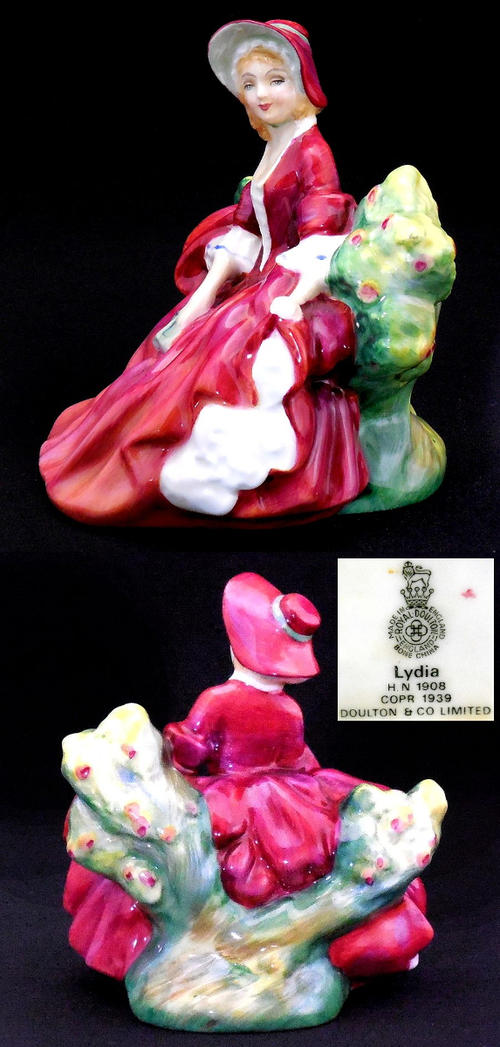 ロイヤルドルトン Royal Doulton フィギュリン  リディア 1939年オリジナル  アンティーク 人形 [2]