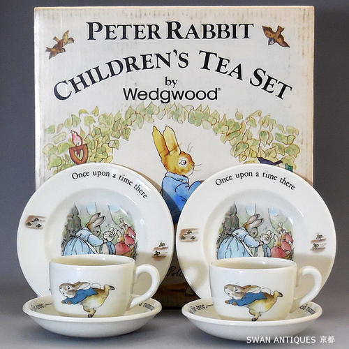 ウェッジウッド Wedgwood ピーターラビット 旧刻印 チルドレンズ ティーセット