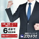 ★最短1週間仕上げ可能★【 スーツ 礼服 学生服 限定プラン 】 クリーニング 6点 プラン 6着 宅配クリーニング ビジネス スーツ 制服 クリーニング しみ抜き Wウォッシュ