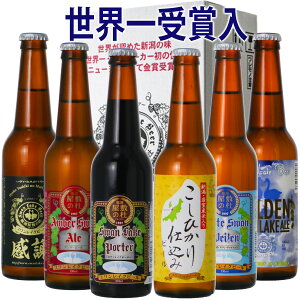 お歳暮 早期特典 200円OFF クーポン【 ポイント5倍 11/11日9:59分迄】 ビール ギフト 世界No.1 金賞受賞入り クラフトビール世界一 金賞受賞 飲み比べ 6本心を潤す プレミアムギフト熨斗 に会社・企業の名入れが可能 本州 送料無料 地ビール あす楽