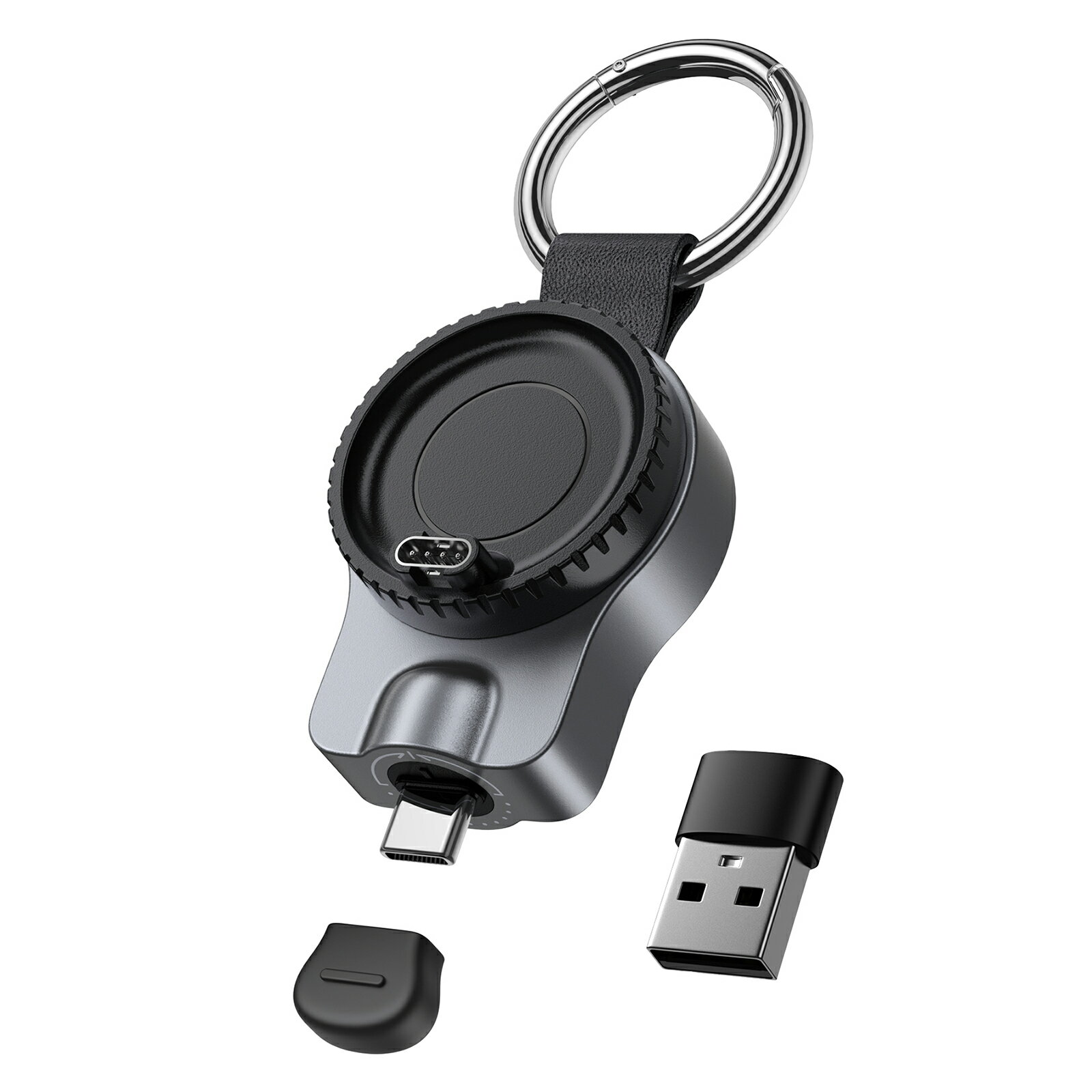 ガーミン 充電器 2in1 USB-C＆USB-A Garmin 充電器 Garmin Forerunner/Instinct/Approach/Venu/Fenix/Epix/Vivoactive/Enduro/D2/Quatix/Tactixなど汎用 急速充電 軽量 ポータブル ケーブル不要 高耐久 SwanScout 510GM