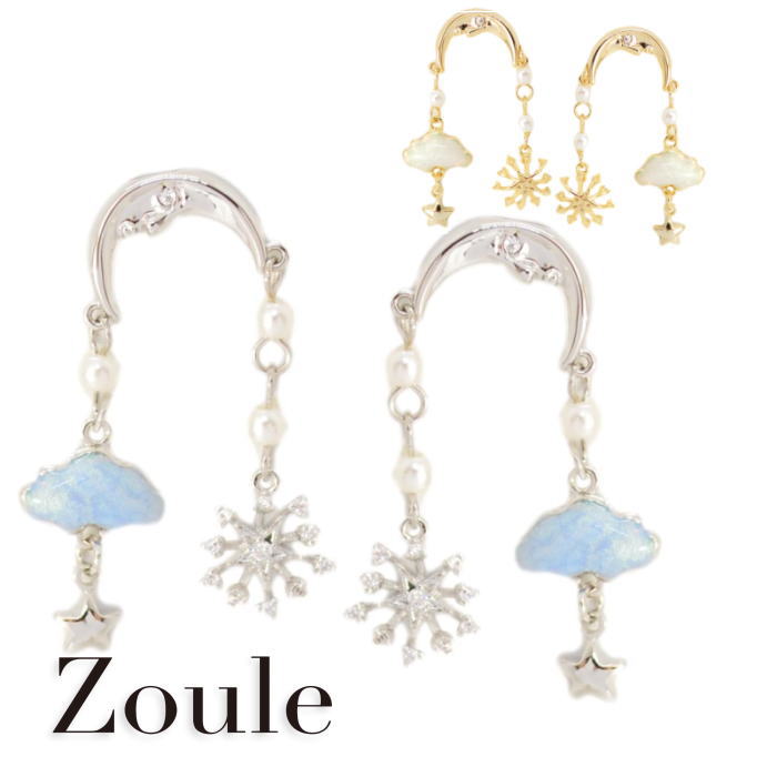乐天商城 - ピアス zoule ゾーラ crescent moon ピアス pc24095 2409 gargle ガーグル