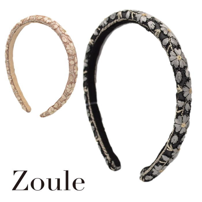 Rakuten - カチューシャ zoule ゾーラ embroidery band5 ヘアアクセサリー HC25161 2509 gargle ガーグル