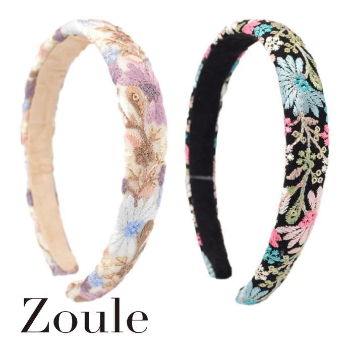 Rakuten - カチューシャ zoule ゾーラ embroidery band12 ヘアアクセサリー HC26227 2604 gargle ガーグル