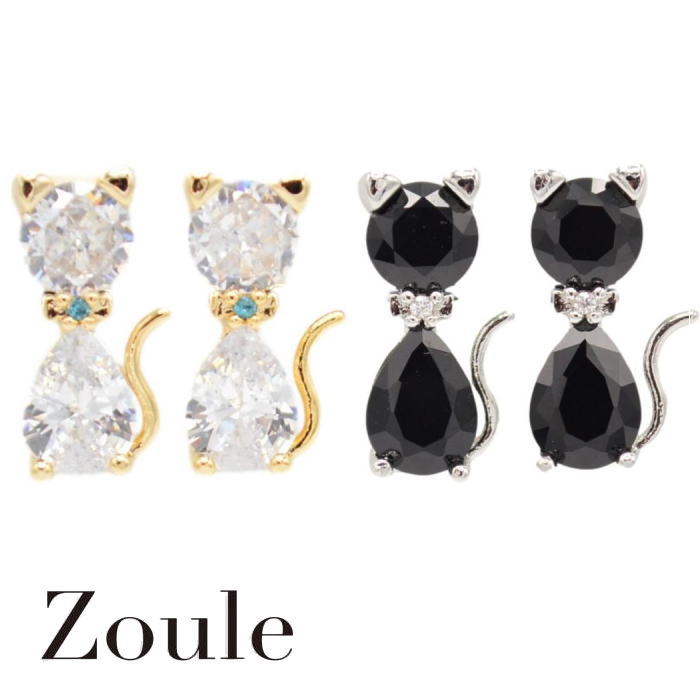 乐天商城 - ピアス zoule ゾーラ jewel cat ピアス PN26346 2602 gargle ガーグル