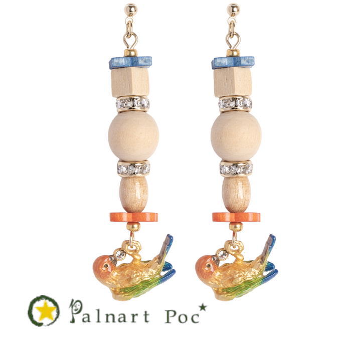 Rakuten - パルナートポック 木遊びコガネ インコ ピアス PalnartPoc 2603