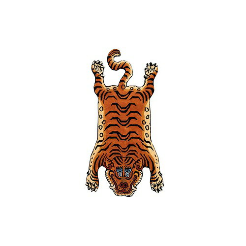 Character Pattern - ディテール DETAIL チベタンタイガーラグ DTTR-01 SS エクストラスモール Tibetan Tiger Rug ss カーペット 玄関 マット 絨毯 ラグ 雑貨