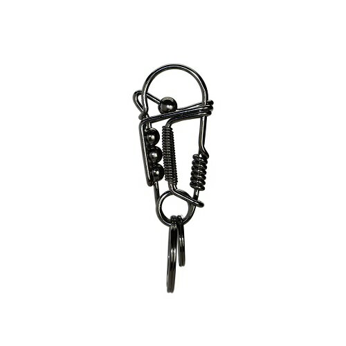 Rakuten - メタル ワイヤー カラビナ ブラック Metal Wire Carabiner キーリング キーホルダー キーフック 雑貨 2602