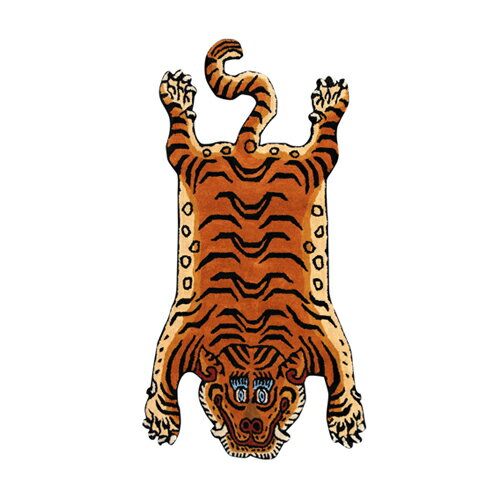 Rakuten - ディテール DETAIL チベタンタイガーラグ DTTR-01 青 ラージ Tibetan Tiger Rug Large カーペット 玄関 マット 絨毯 ラグ 雑貨