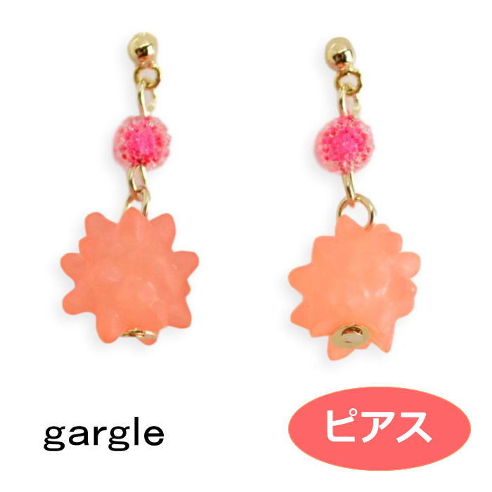 ガーグル ピアス gargle こんぺいとう レッド p17g-3271n　 アクセサリー