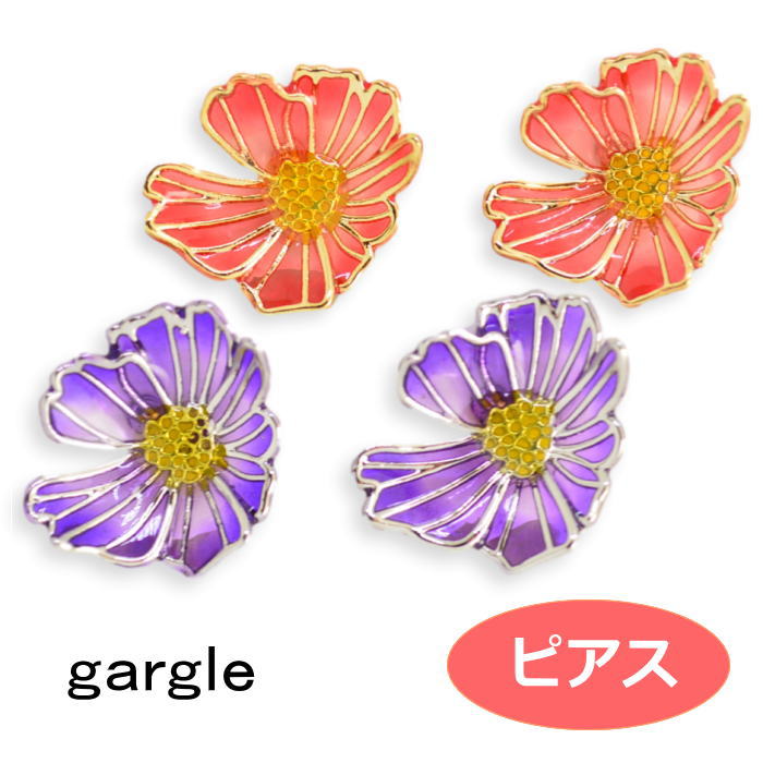 ピアス gargle ガーグル flame flower pc13279 2301 swaps