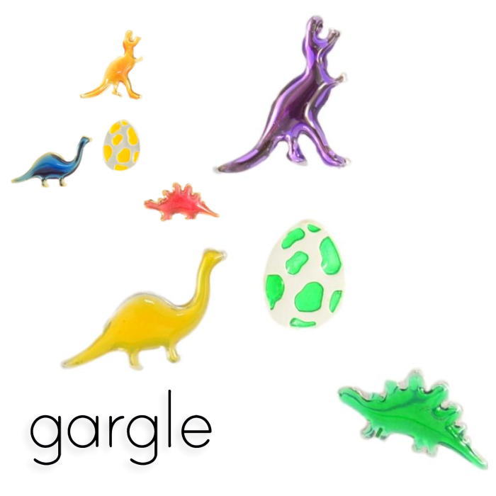 gargle ガーグル ミニ恐竜セット ピアス PC14126 2408