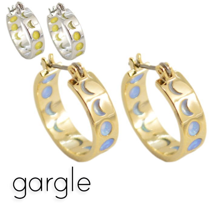 gargle ガーグル 月のみちかけ ピアス PC14127 2408