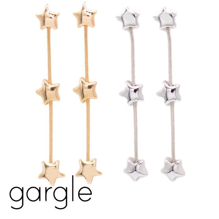 Tourmaline - ガーグル ピアス gargle ぷっくり三つ星 ピアス PR15398 2510