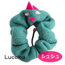 ルチカ luccica シュシュ ドゥーピーキャット グリーン LU-1311-80 猫 ヘアアクセサリー qqpq