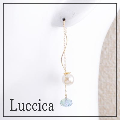 ルチカ ピアス luccica swell pierce ピアスパールを取り外して使うエレガントなアクセサリーDM便可能 ギフト プレゼント アクセサリー ラッピング無料 レディース qqpq