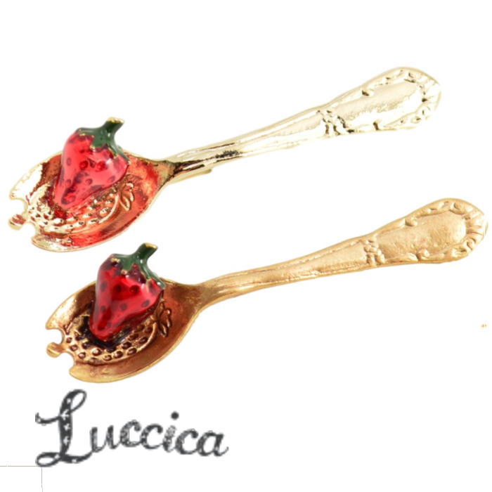 ルチカ Luccica いちご スプーン ブローチ LU-MO-5865 アクセサリー 2503