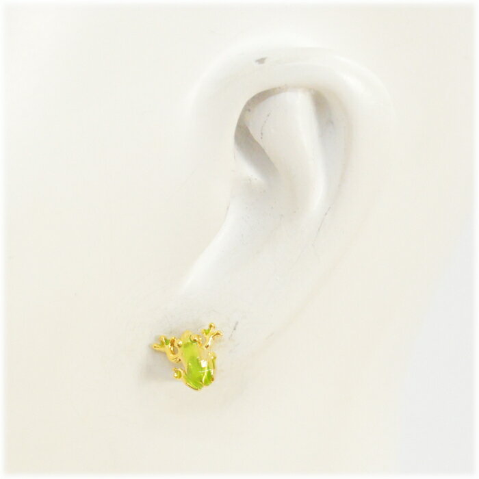 ルチカ イヤリング Luccica Frog イヤリング LU-1803-81 ノンホールピアス かえるアクセサリー