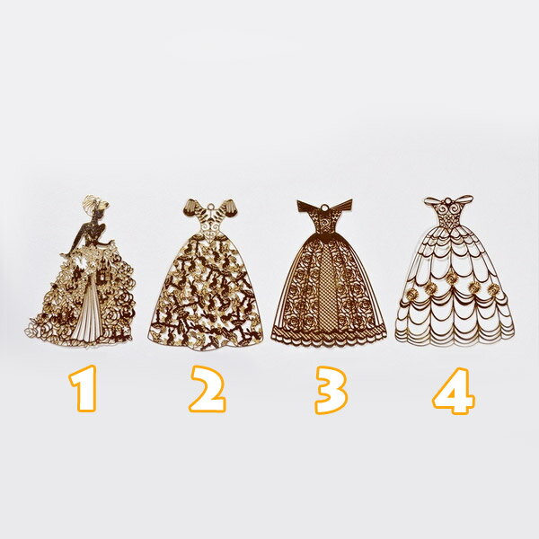高品質メタルチャーム ドレス 4種類★透かしパーツ 銅製 1