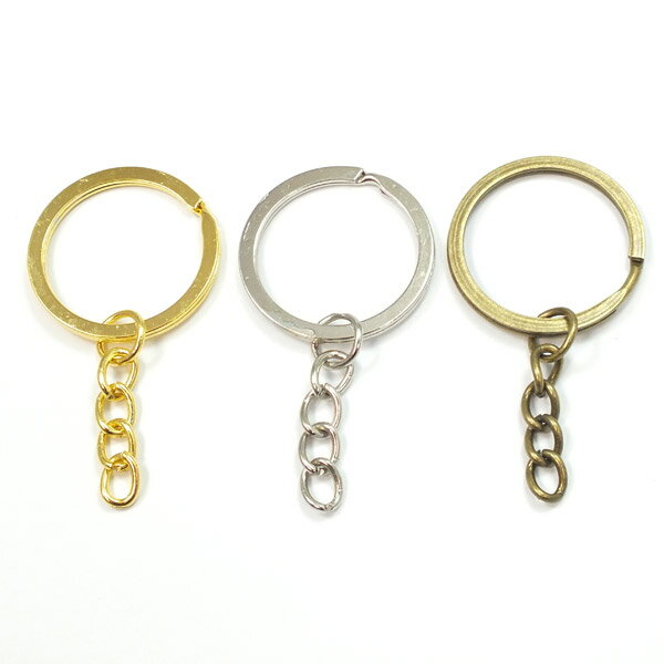 キーホルダーパーツ★半加工パーツ★キーリングとチェーンだけだから自由に加工できます!ストラップ【RCP】