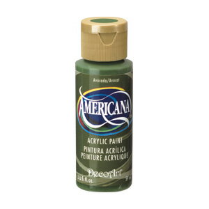 【アクリル絵具】052 アボカド アメリカーナ 2oz/59ml Americana 塗料 デコアート DecoArt 絵の具 アクリルカラー 鮮やか ペイント スクイーズボトル イラスト 画材 非毒性 クリーミー 着色 アクリル絵の具 絵画 素材 材料