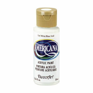 【アクリル絵具】240 クールホワイト 白 アメリカーナ 2oz/59ml Americana 塗料 デコアート DecoArt 絵の具 アクリルカラー 鮮やか...