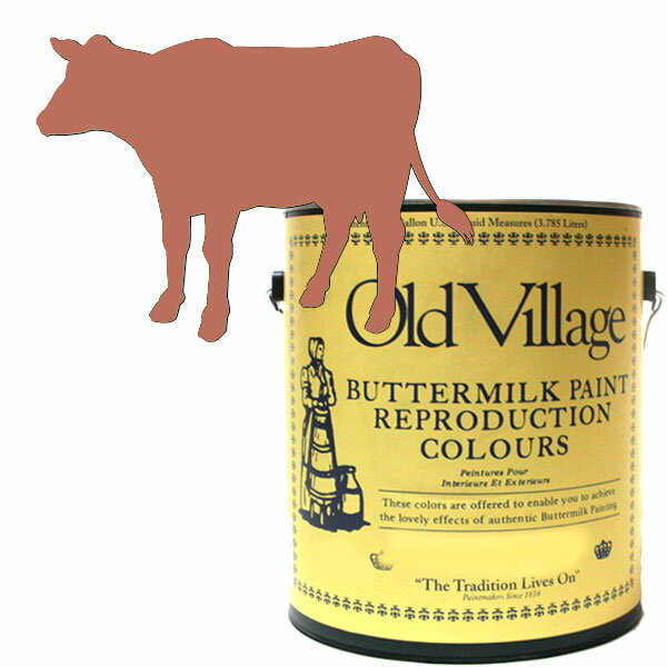 【バターミルクペイント】(bu4081) ウィンザー チェア ピンク 3785ml 絵具 オールドビレッジ 水性塗料 自然塗料 乾くと耐性 ペンキ インク 天然...