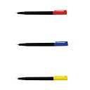 ar25319 油性 ミリペン 0.4mm 3色セット カラーペン レッド ブルー イエロー 赤 青 黄 絵画 材料 道具 着彩 着色 色塗り 塗り絵 絵 美術...