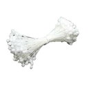 (KP971) かすみ草ペップ 4束入 約長さ6cm 粒径3mm 白(ホワイト) ペップ アートフラワー 造花用 花芯 手作り 花 おしべ めしべ つまみ細工 ...