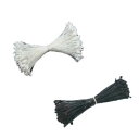 (KP491.591) 糸ペップ イバラ 白/黒 極小 5束入 ペップ アートフラワー 造花用 花芯 手作り 花 おしべ めしべ つまみ細工 ディップアート コ...