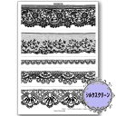 (bk1598) シルクスクリーン Antique Lace2 河崎香 トールペイント A4サイズ 模様 カルトナージュ 手芸 ステンシル アンティーク パター...